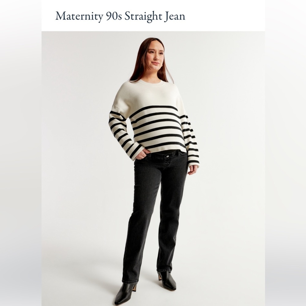 Abercrombie 90s straight maternity jeans